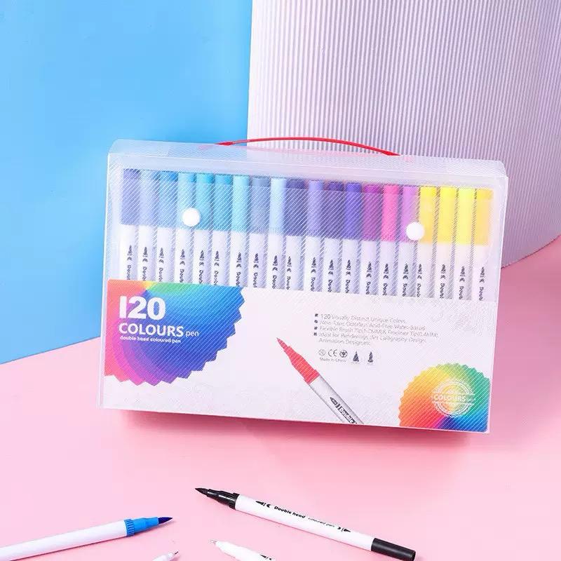 Miniatura 9 de Marcadores Doble Punta Pincel - cantidad: 12pcs